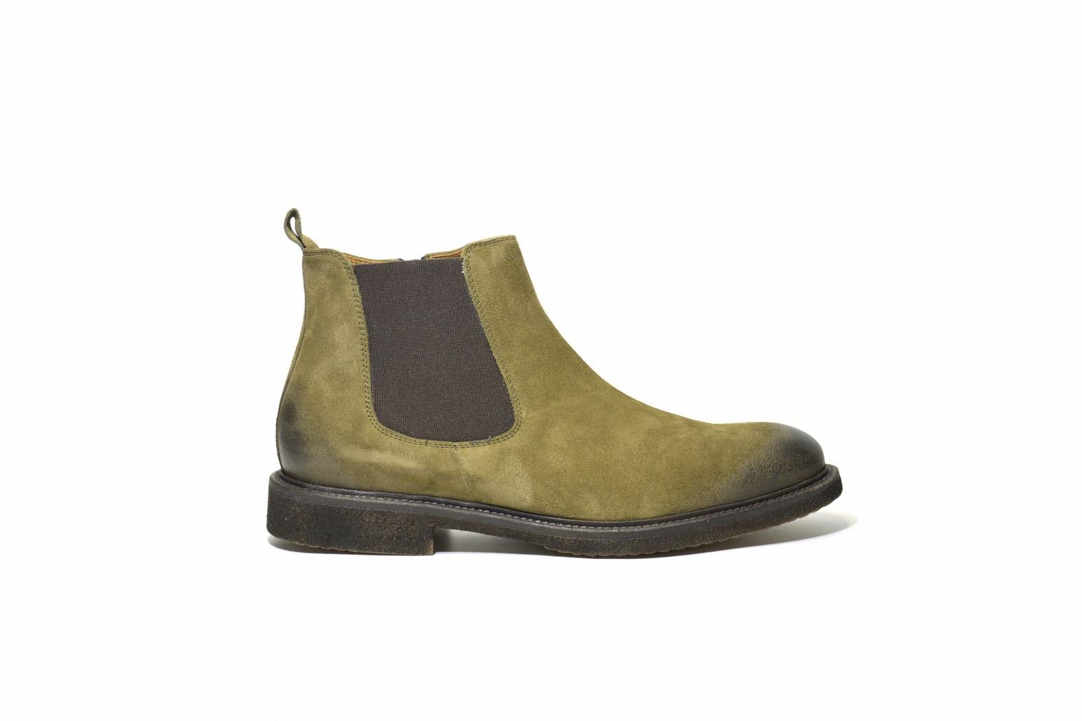 Selected image for LABRADOR Muške poluduboke cipele braon-zelene