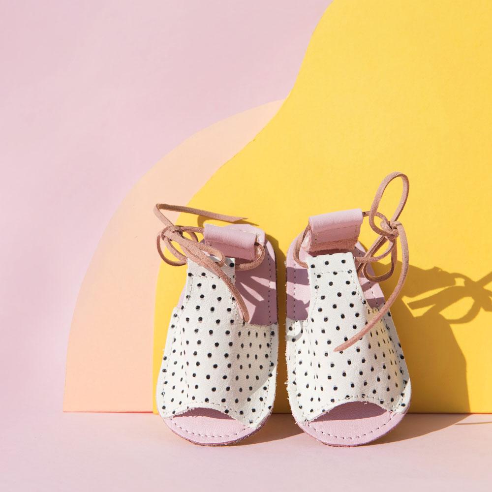 Selected image for Loli sandalice za devojčice roze na tačkice
