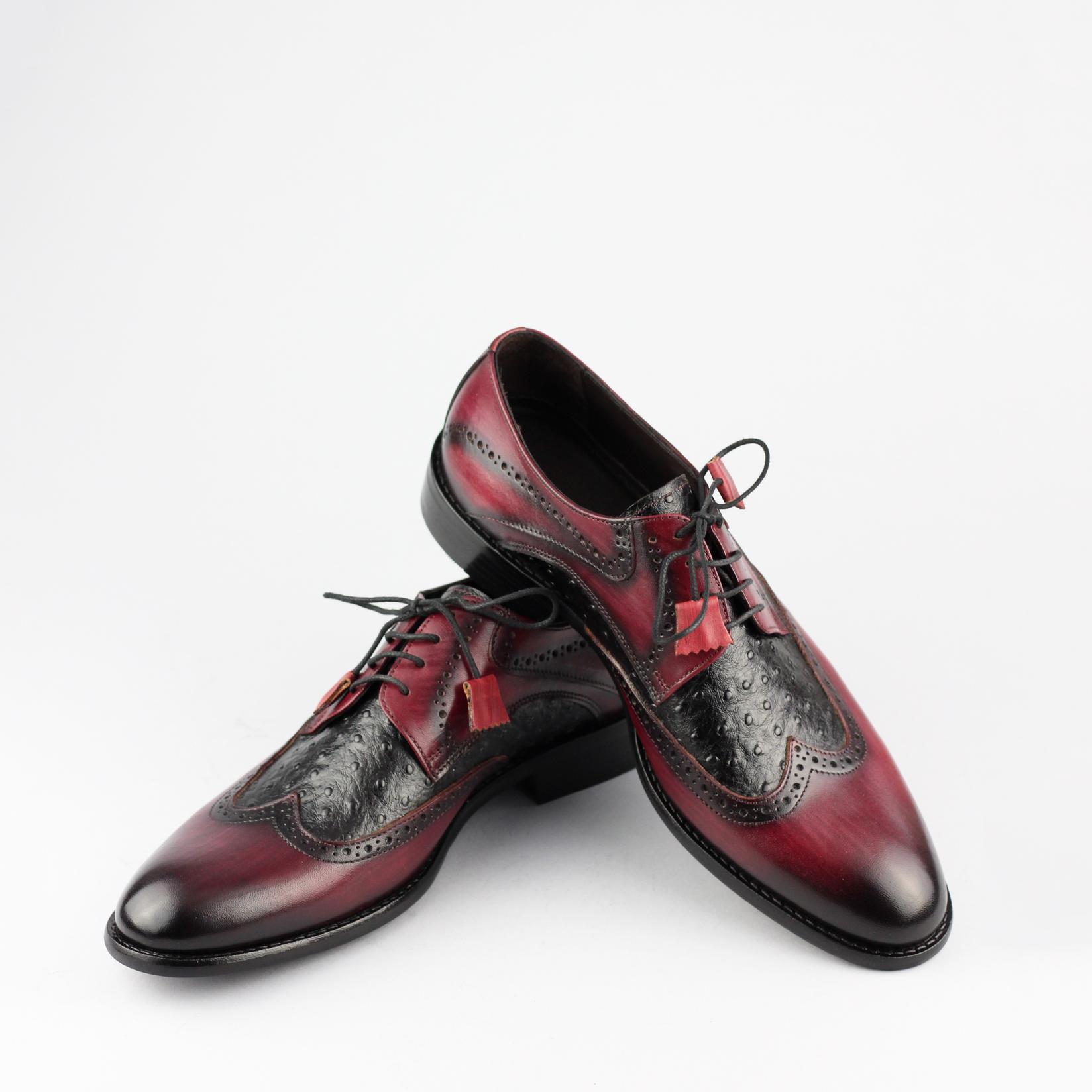 SANTOS & SANTORINI Muške cipele Burgandy crvene