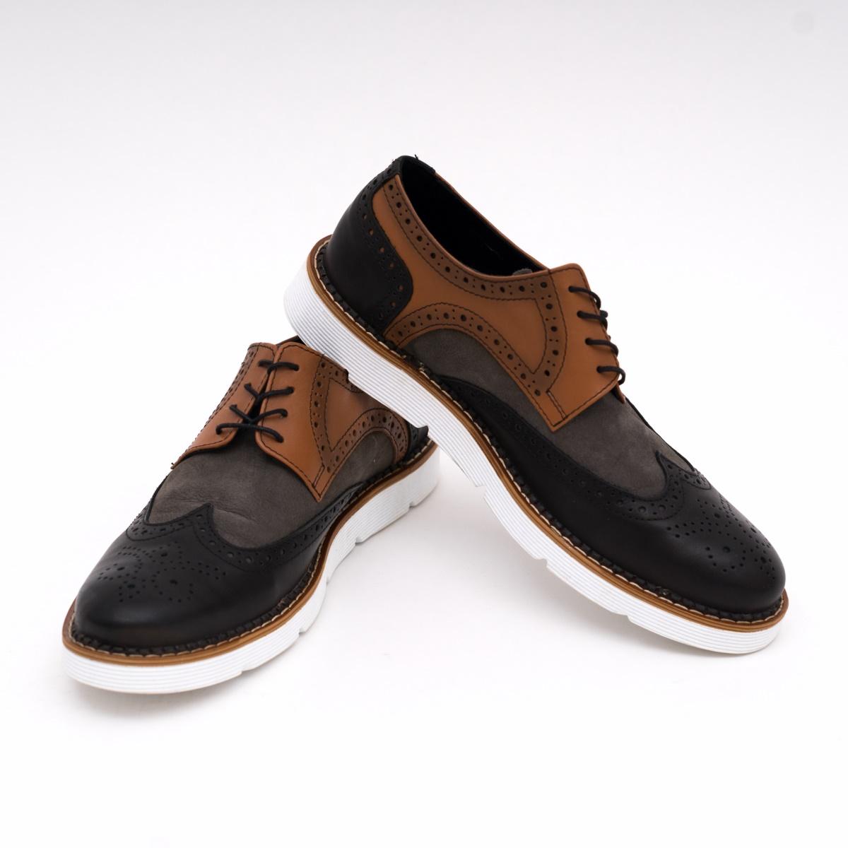 SANTOS&SANTORINI Muške cipele Guilherme crno-smeđe