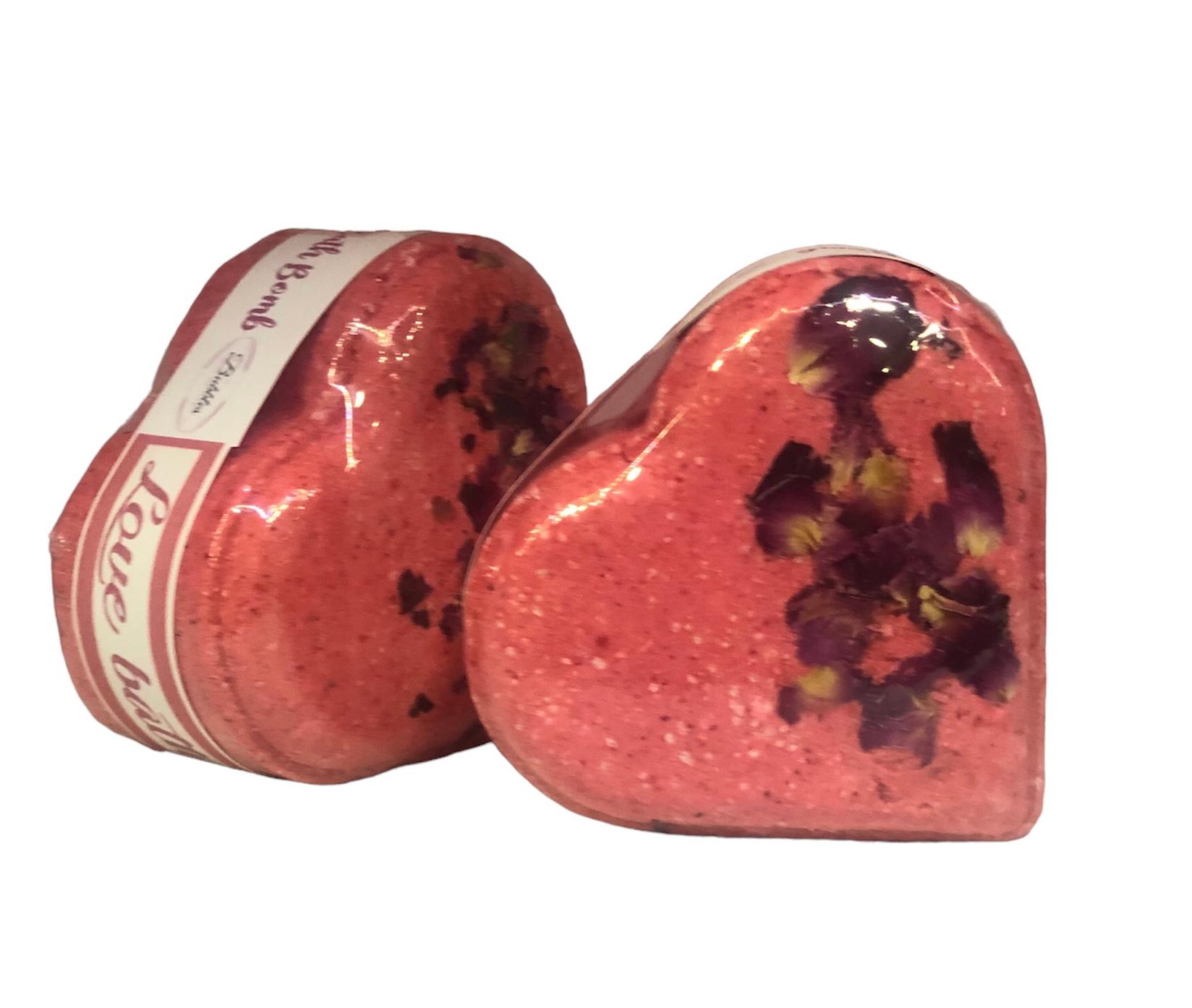 Selected image for BUBBLES BATH Bath Bomb u obliku srca Sweet Love crveni
