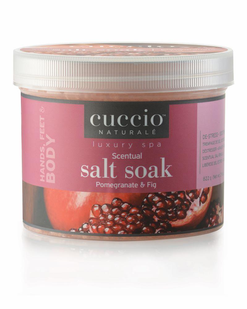 CUCCIO So za pripremu kupke za pedikir Nar i Smokva Scentual Salt Soak 822 g