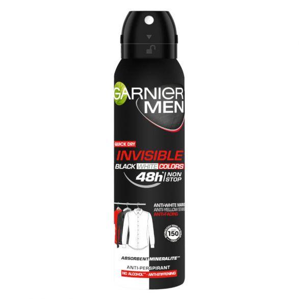 GARNIER Mineral Deo Muški dezodorans Invisible Black, White&Colors 150 ml