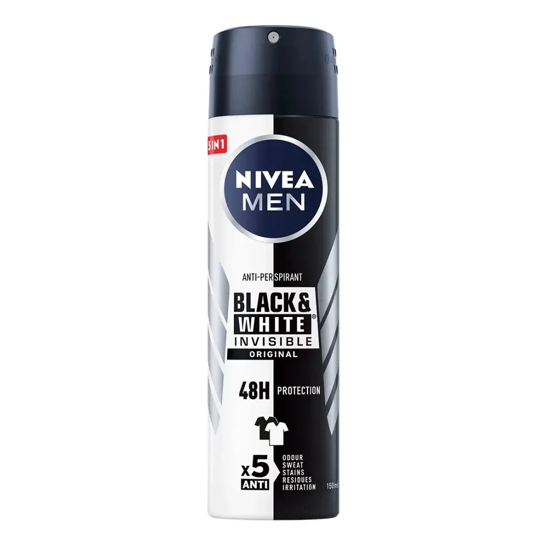 Selected image for NIVEA MEN Dezodorans Black & White Invisible Original 150ml