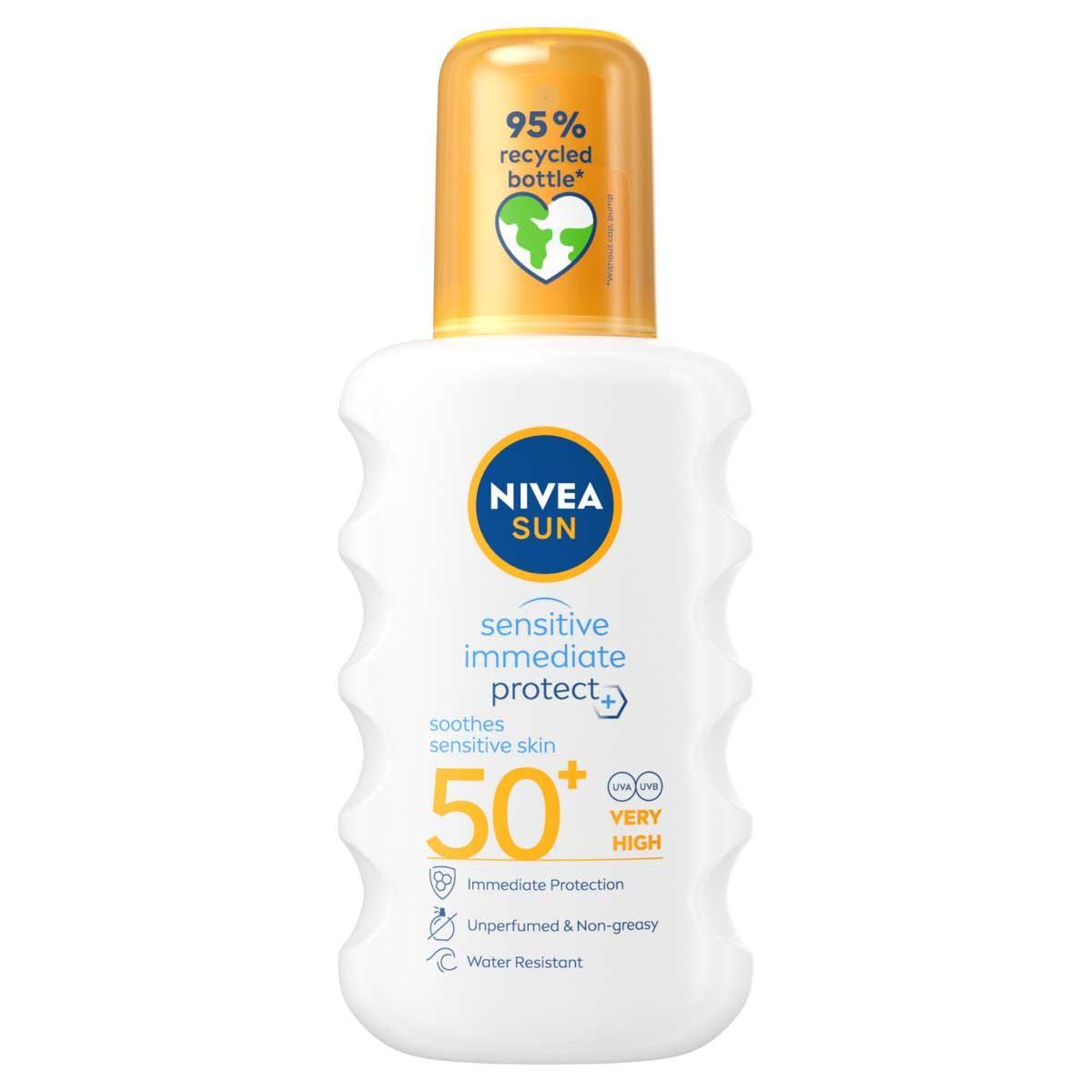 NIVEA SUN Sprej za zaštitu od sunca P&S SPF50+ 200 ml