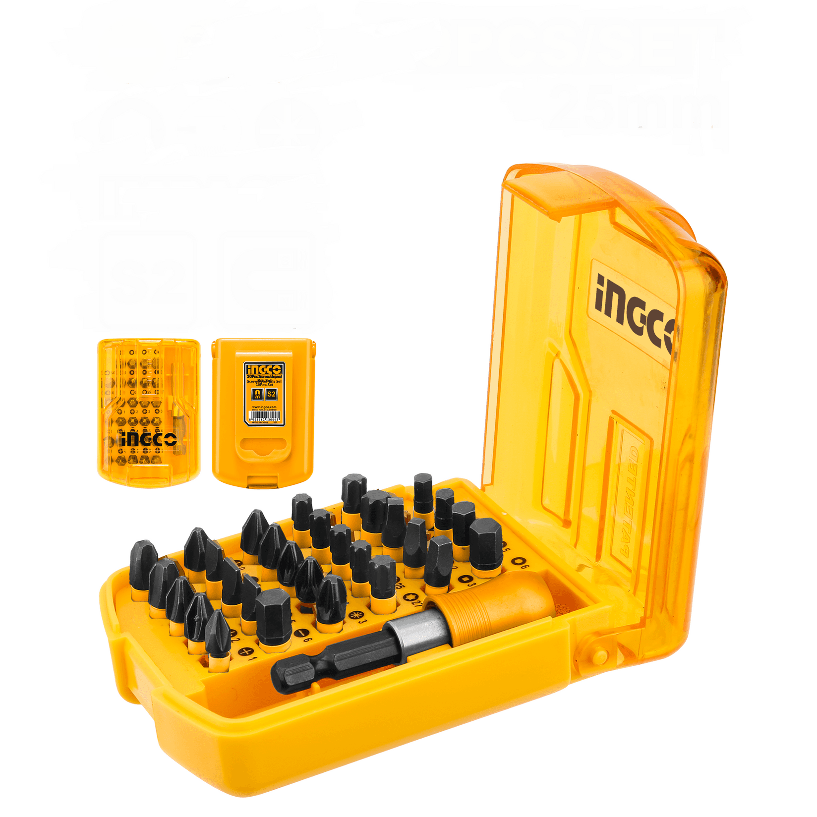 INGCO Set 25mm udarnih odvijačkih bitova 30/1 AKSD68303