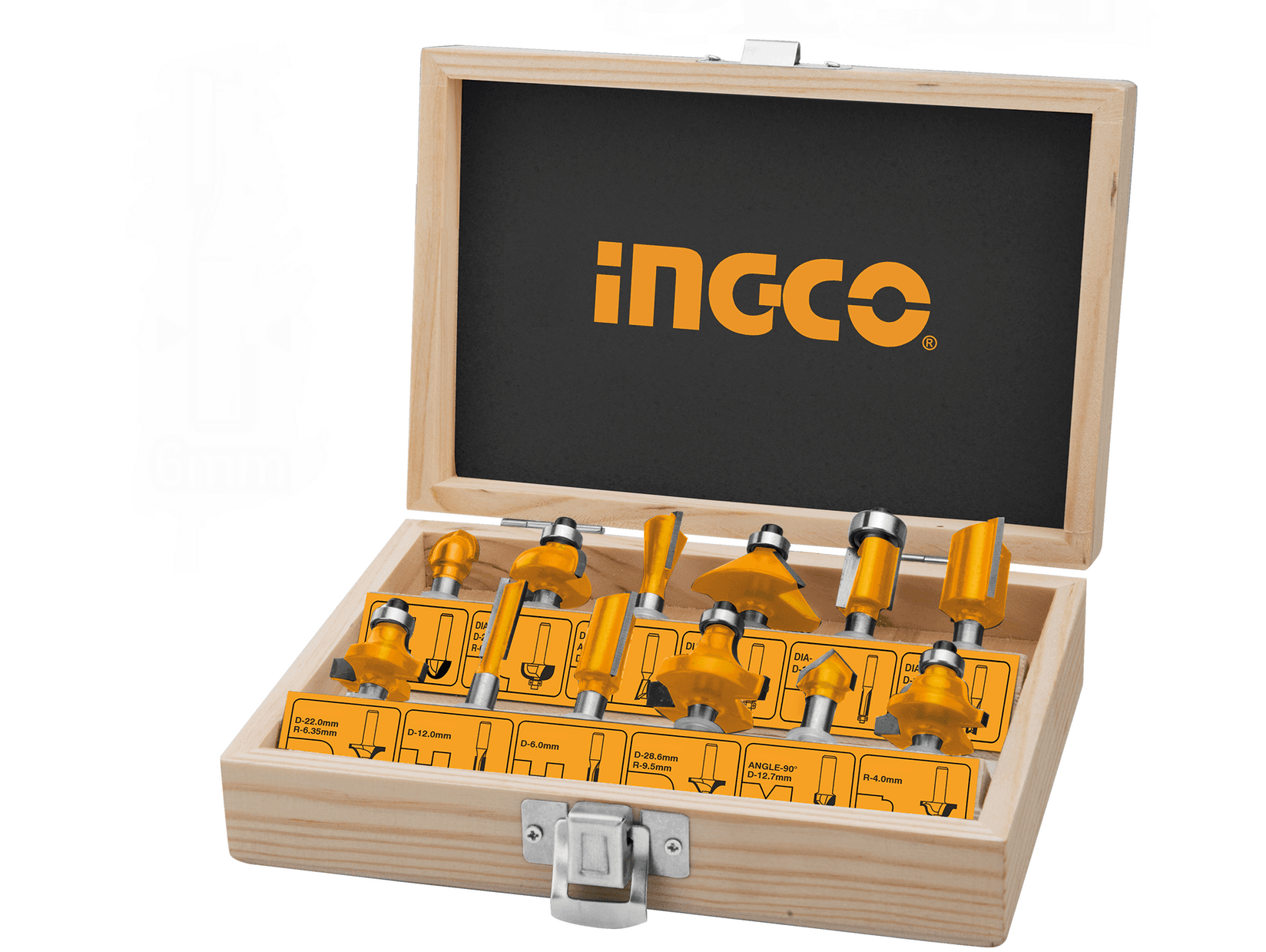 INGCO Set glodala (6mm) 12/1 AKRT1201
