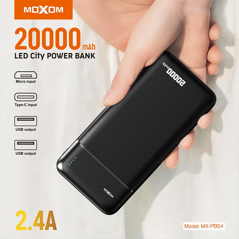 Selected image for Moxom Power bank  MX-PB54 20000mAh 2.4A crni