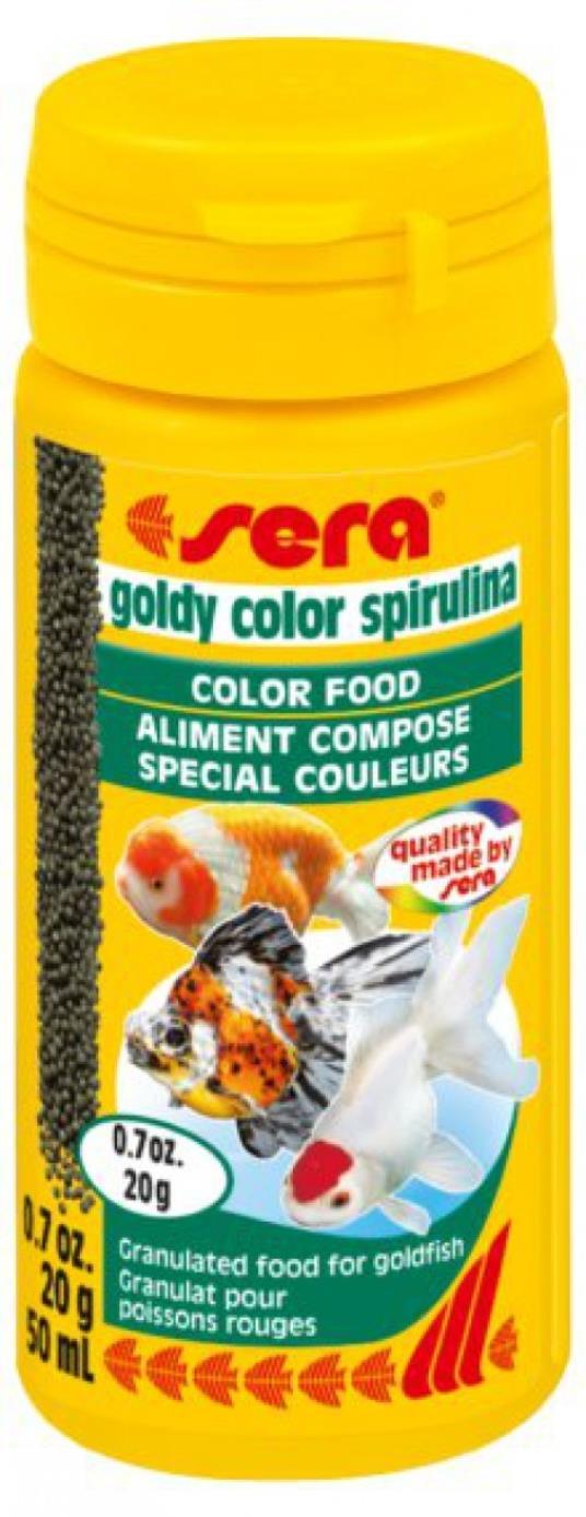 Selected image for SERA Hrana za ribice Goldy Color Spirulina Nature 50ml