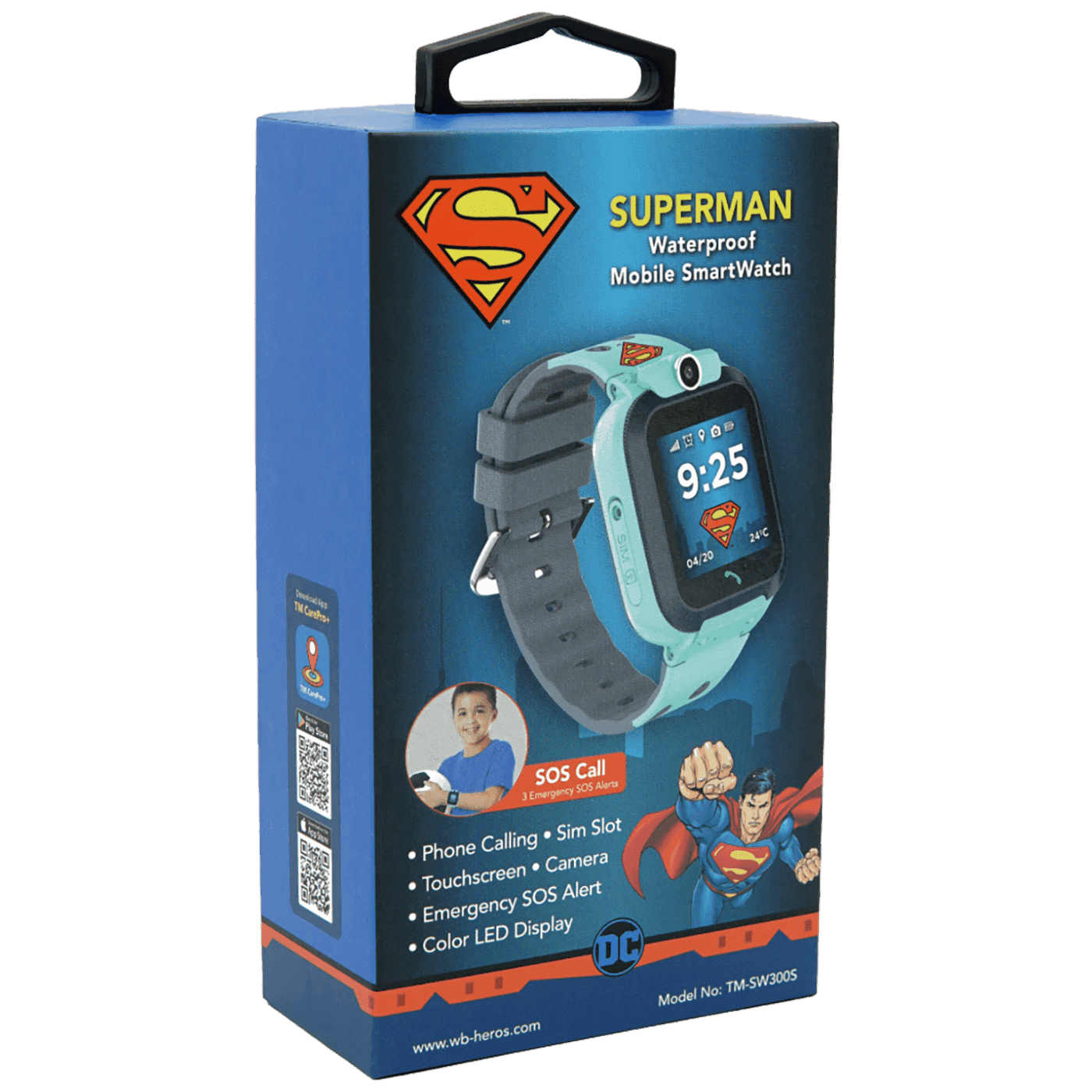 Selected image for DC Pametni sat Superman Waterproof SmartWatch tirkizno-sivi
