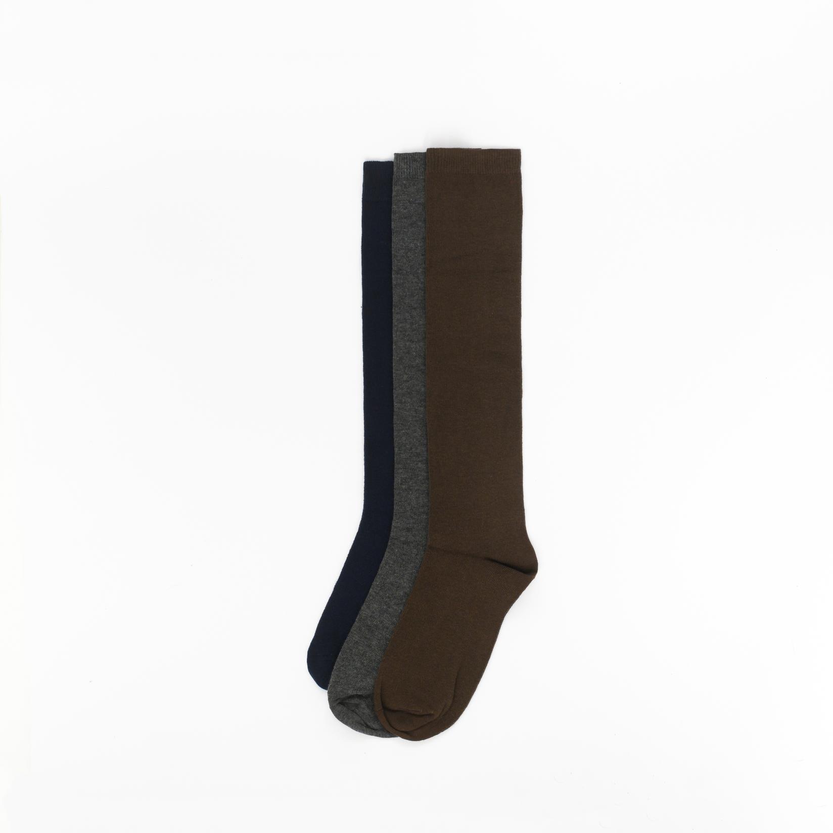 BOX SOCKS Čarape za dečake 3/1 sive, braon, teget