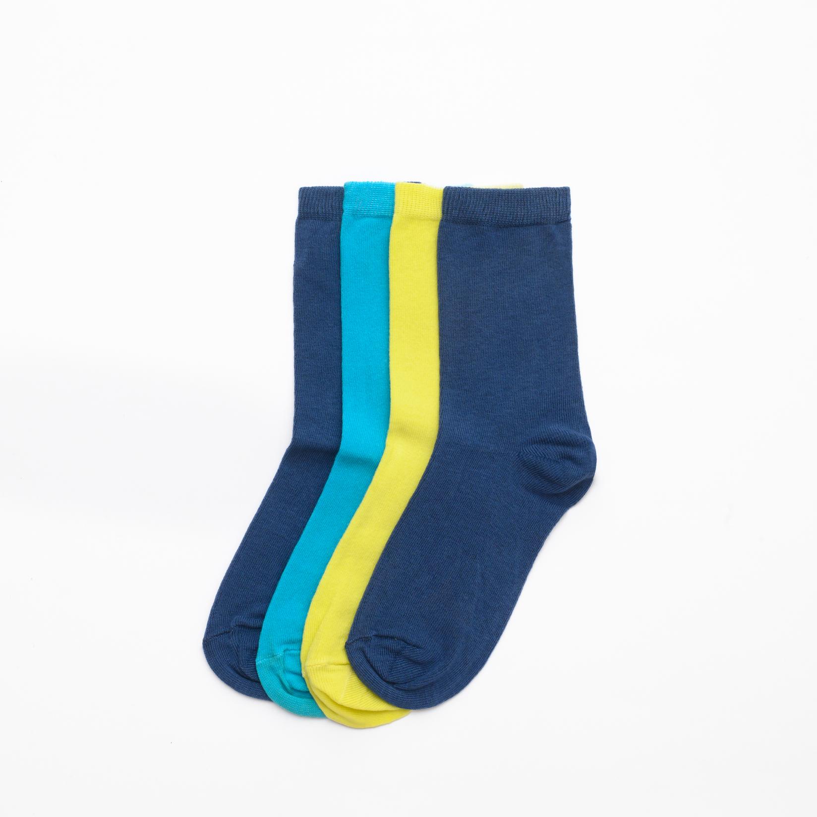 BOX SOCKS Čarape za dečake 4/1 plave i žute