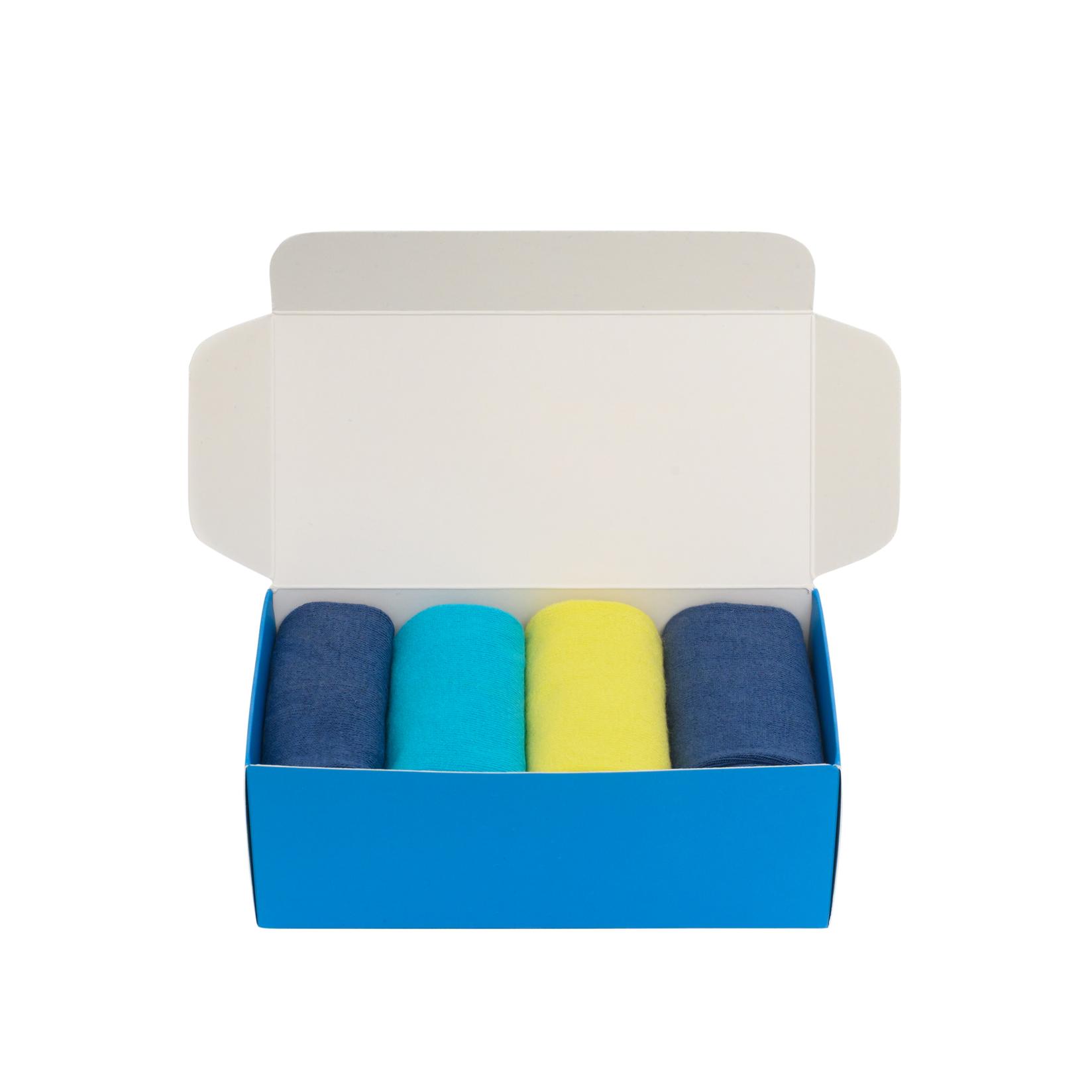 Slike BOX SOCKS Čarape za dečake 4/1 plave i žute