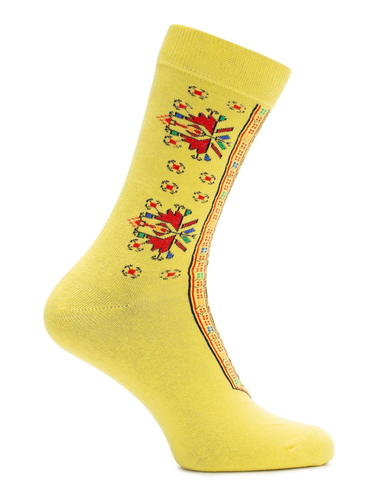 BRILLE Čarape Ethno žute