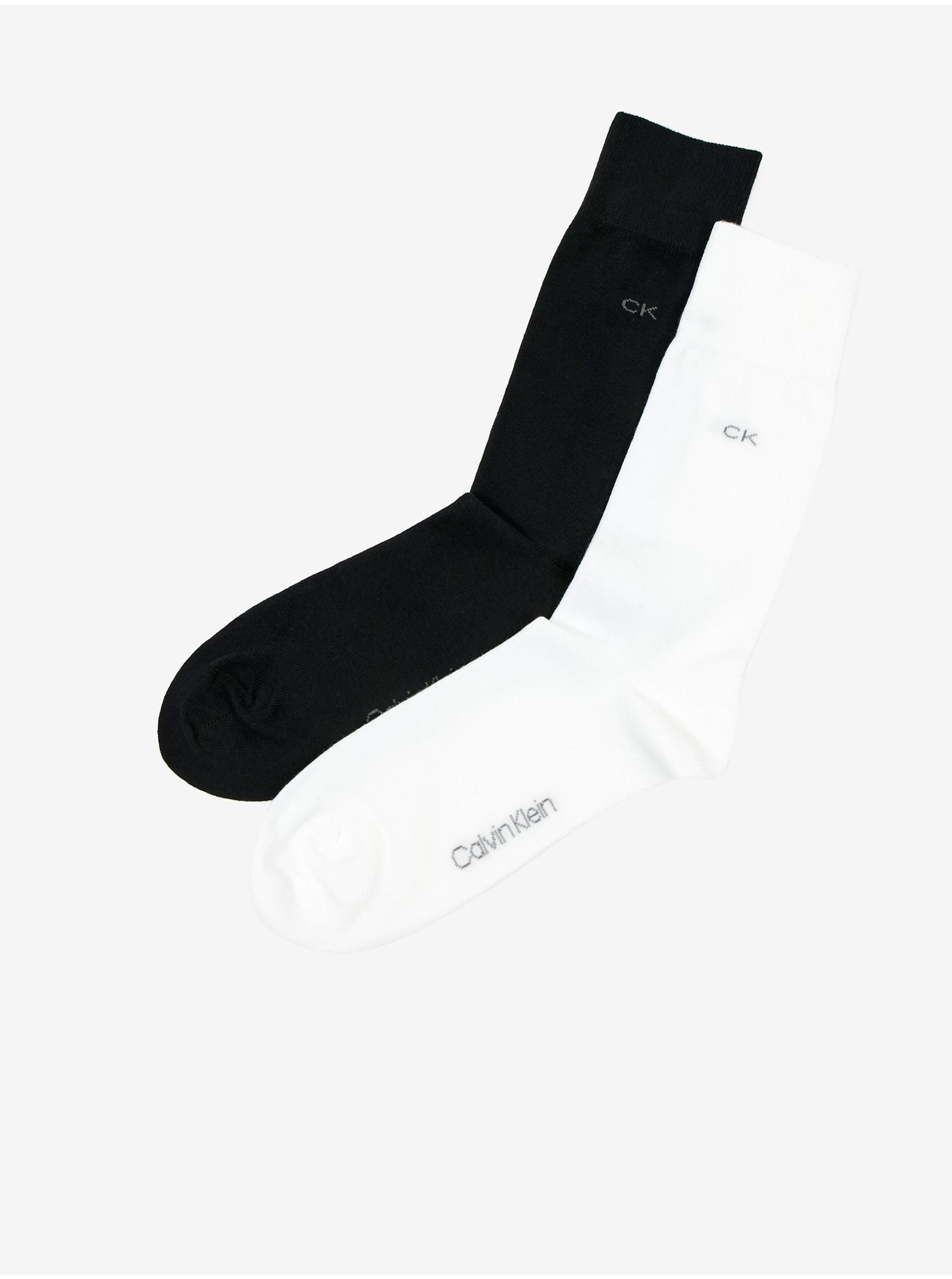 CALVIN KLEIN UNDERWEAR Muške čarape 2/1 crne i bele