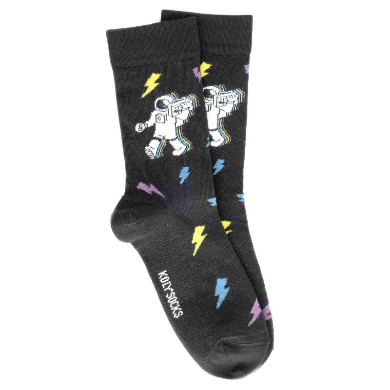 KOLY SOCKS Čarape za dečake astronaut crne