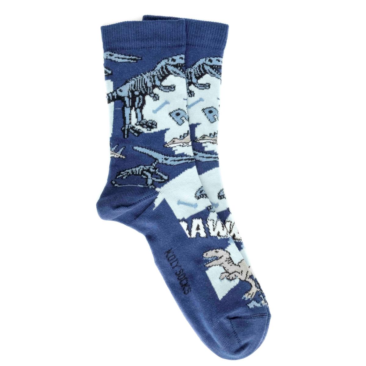 KOLY SOCKS Čarape za muškarce Dinosaurus plave
