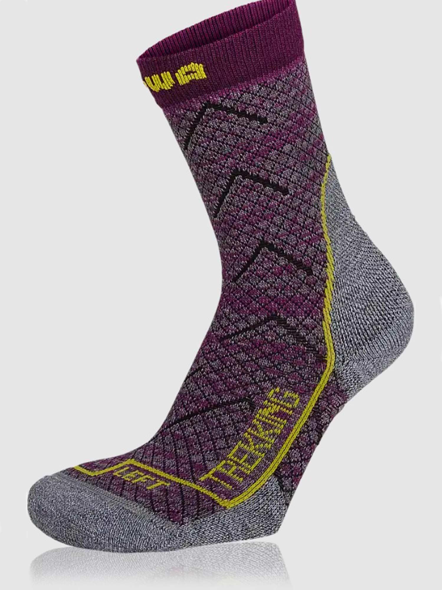 LOWA Dečije čarape za planinarenje Kids mid Socks ljubičasto-sive