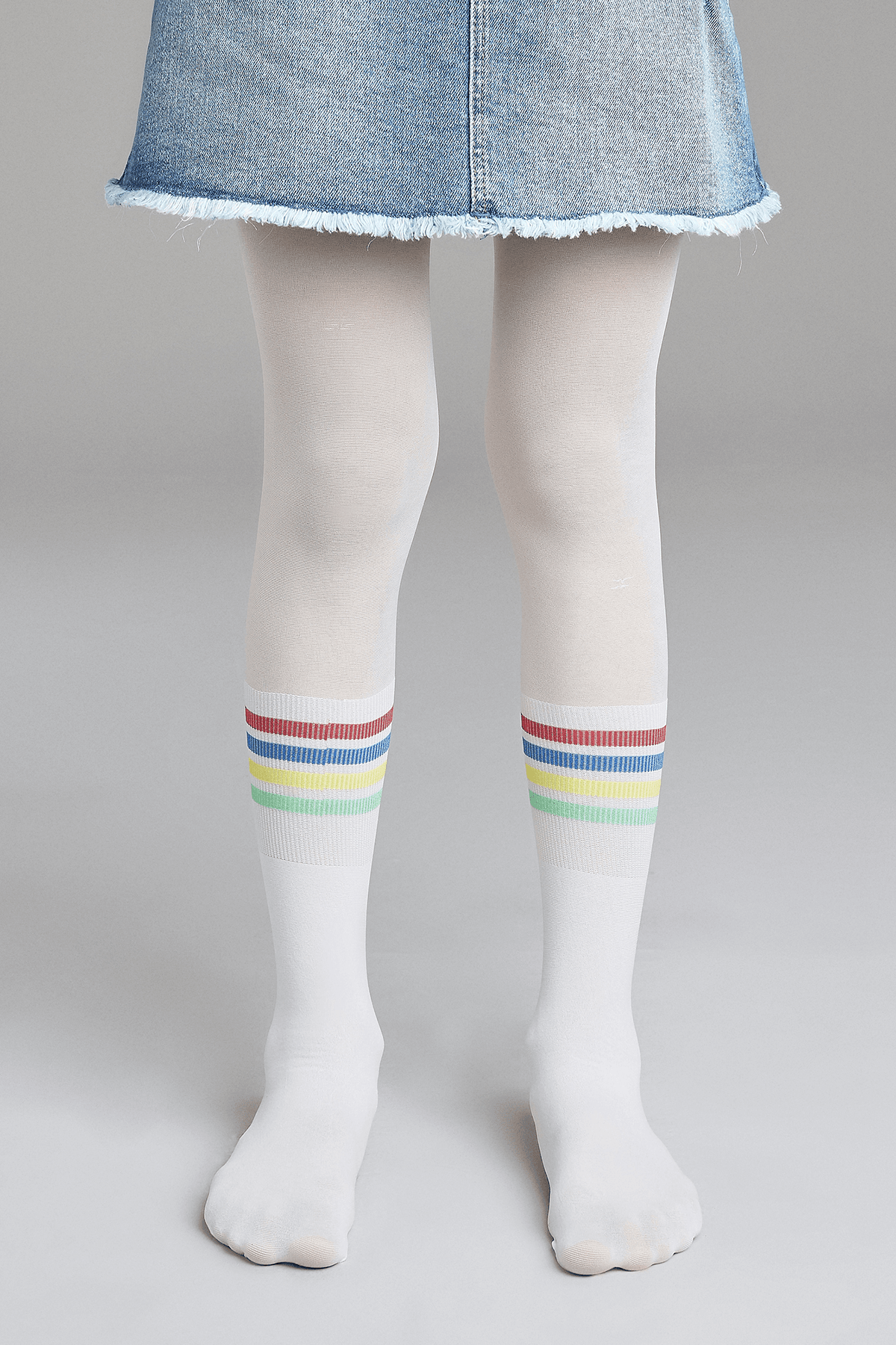 Selected image for Penti Ženske hulahopke Rainbow Stripe White