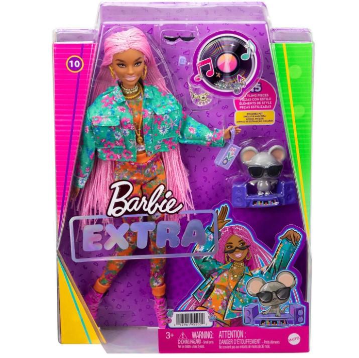 Selected image for BARBIE Lutka Extra-pink pletenice