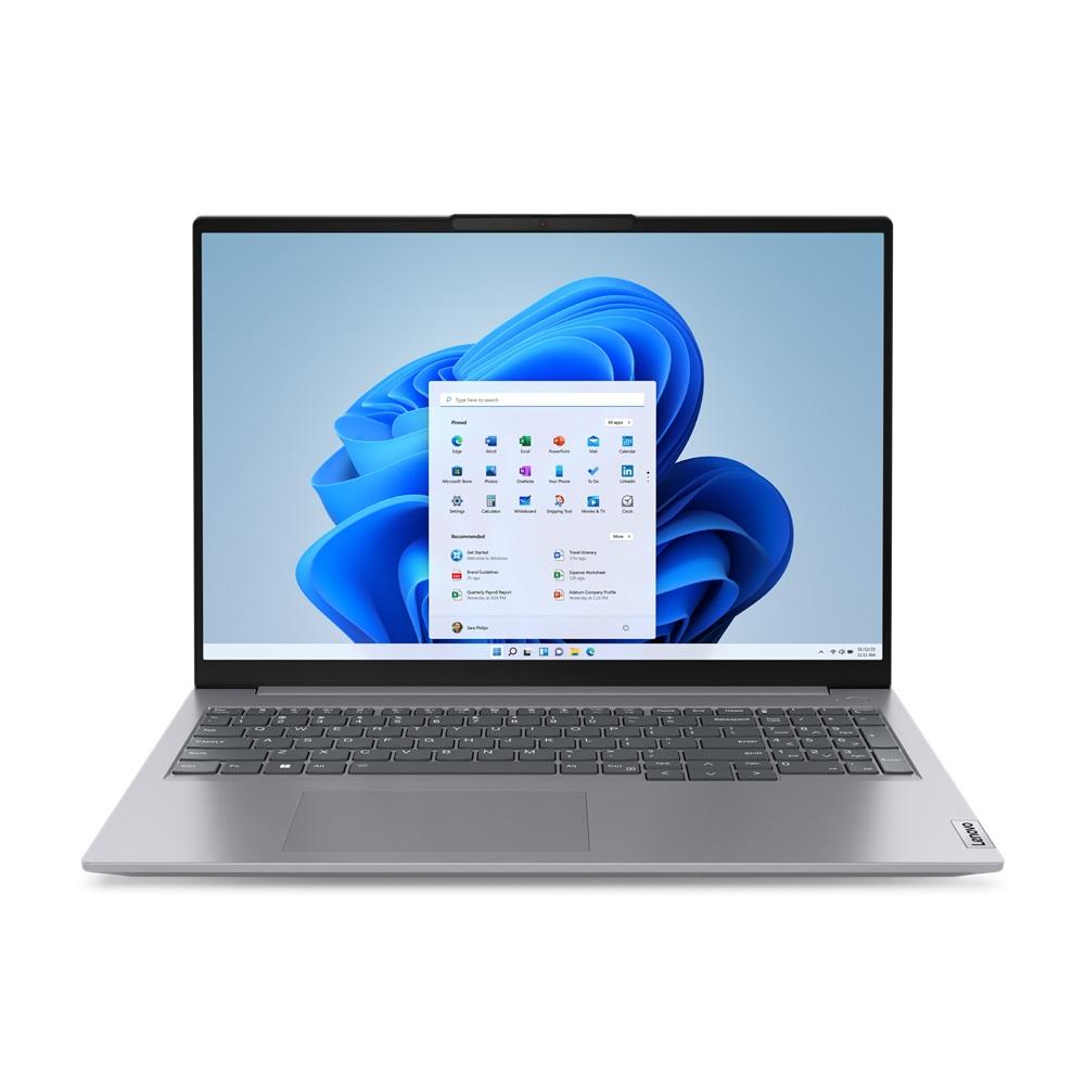 LENOVO ThinkBook 16 G6 ABP Laptop, 16", R7 7730U, 16GB, 512GB SSD, WUXGA, IPS, AMD Radeon, noOS, Sivi