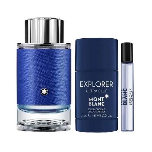 Selected image for Montblanc Parfemski set Explorer Ultra Blue, Edp 100 ml + mini 7.5 ml + dezodorans 75 ml