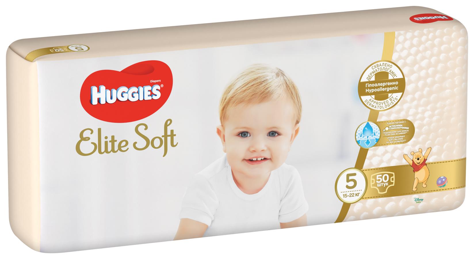 Selected image for HUGGIES Pelene Elite Soft Mega 5 15-22kg 50/1