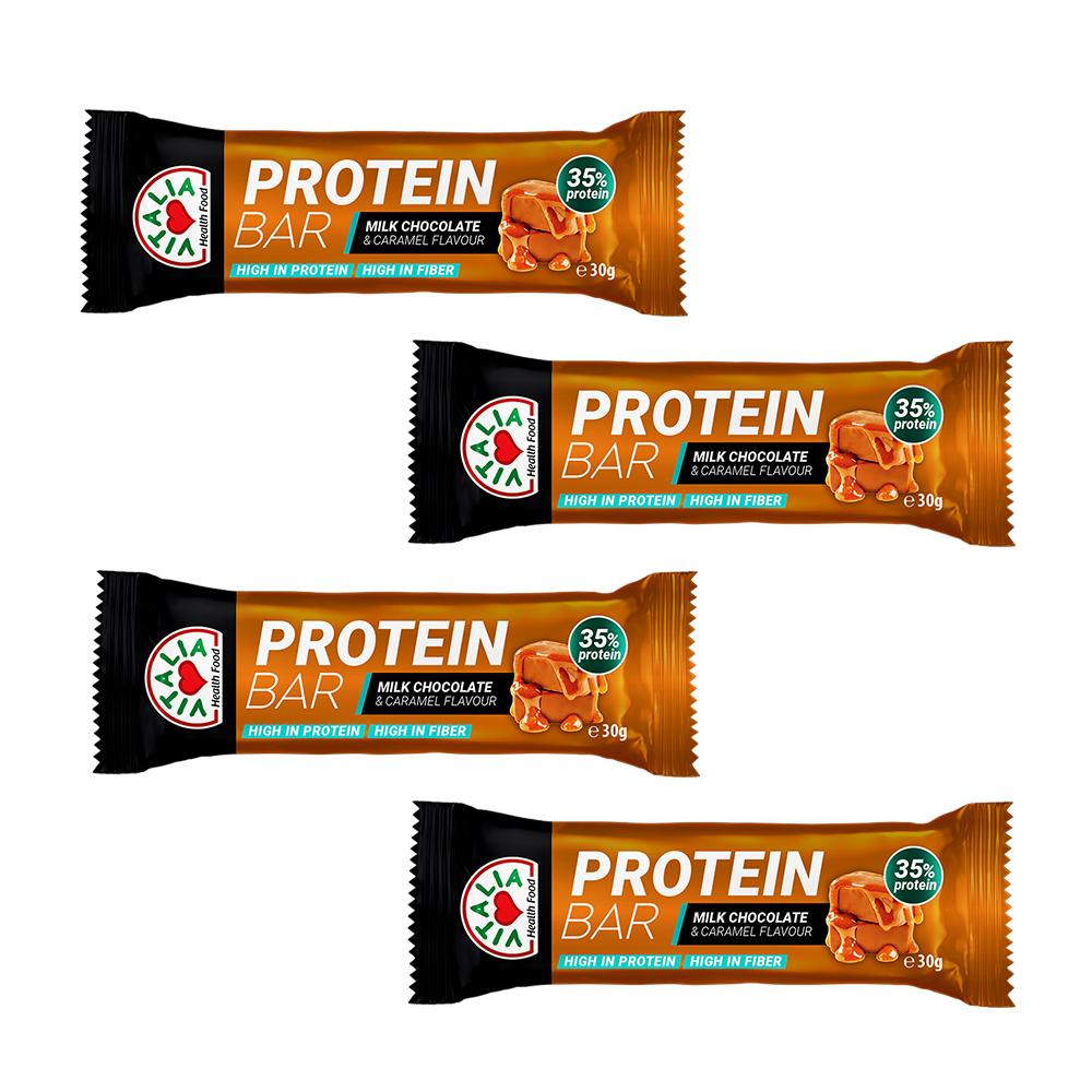 Selected image for Vitalia Proteinski bar, Karamela i mlečna čokolada, 30g, 4 komada