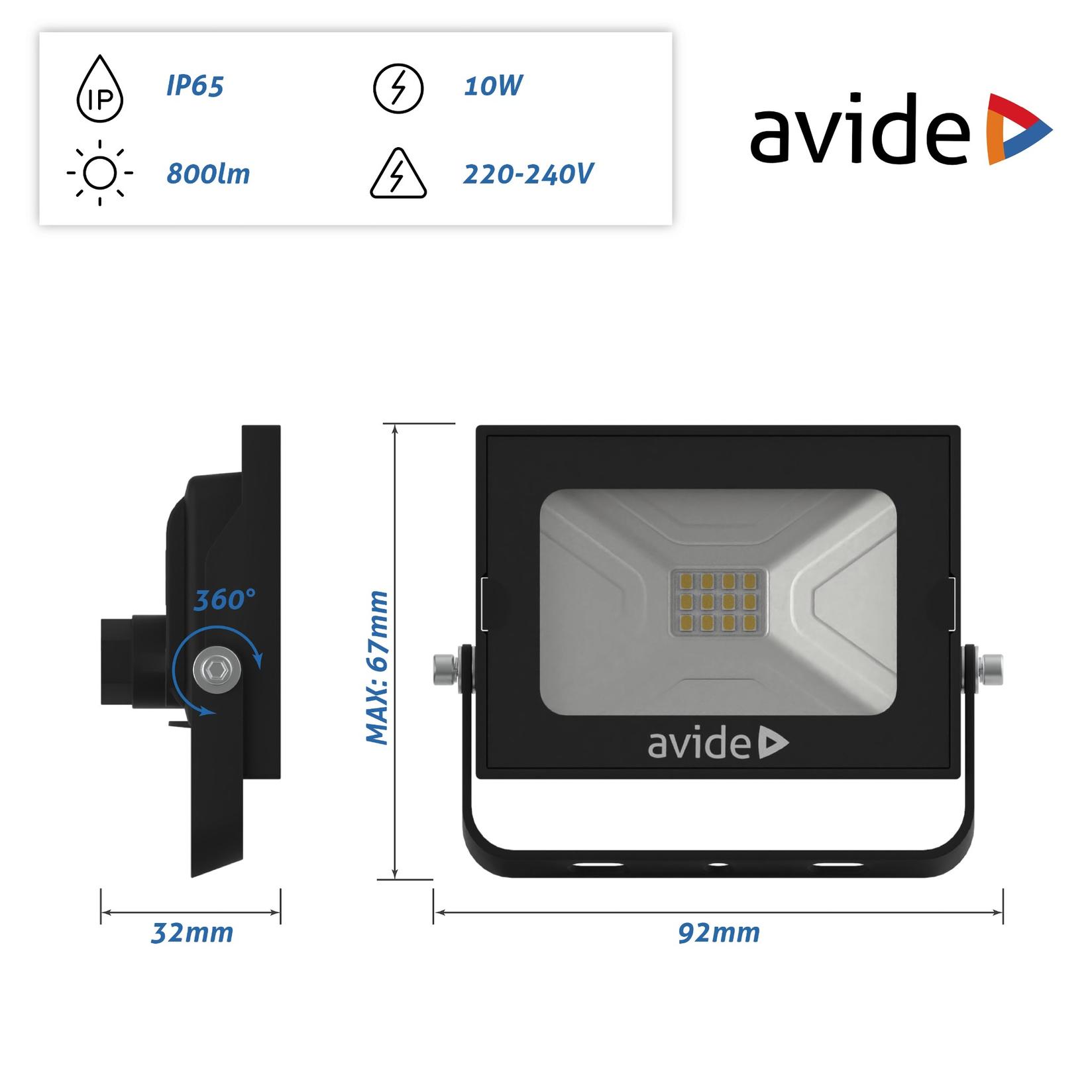 Selected image for AVIDE Reflektor Slim 4K LED SMD 10W