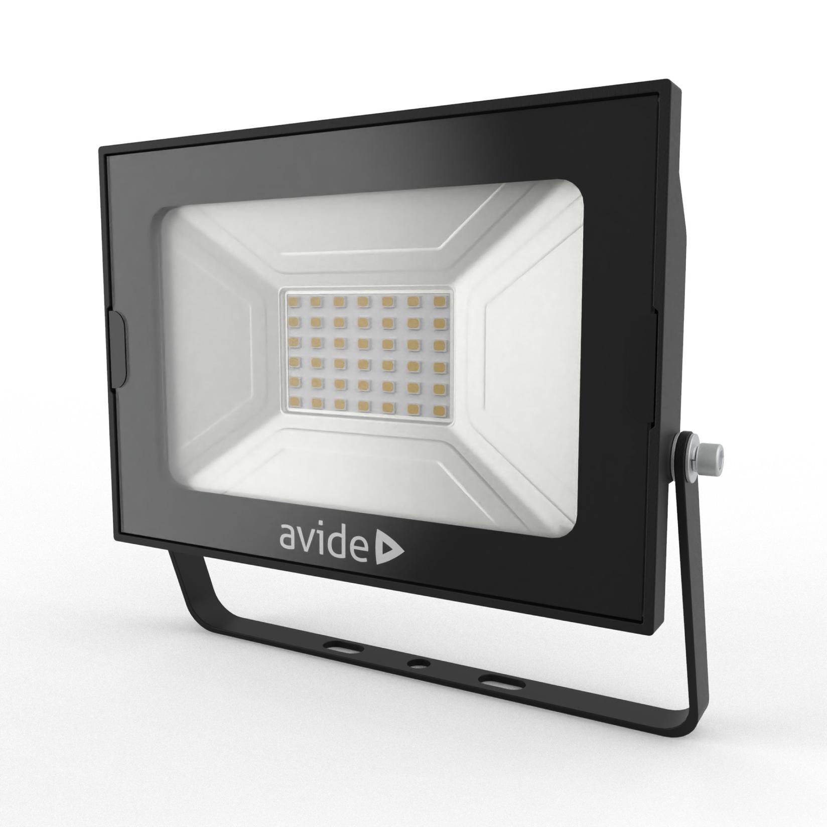 AVIDE Reflektor Slim LED SMD 2250lm 4K IP65 30W crni