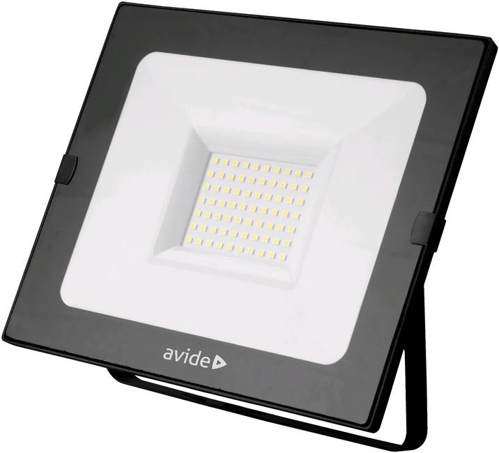 AVIDE Reflektor Slim LED SMD 5000lm 4K IP65 50W crni