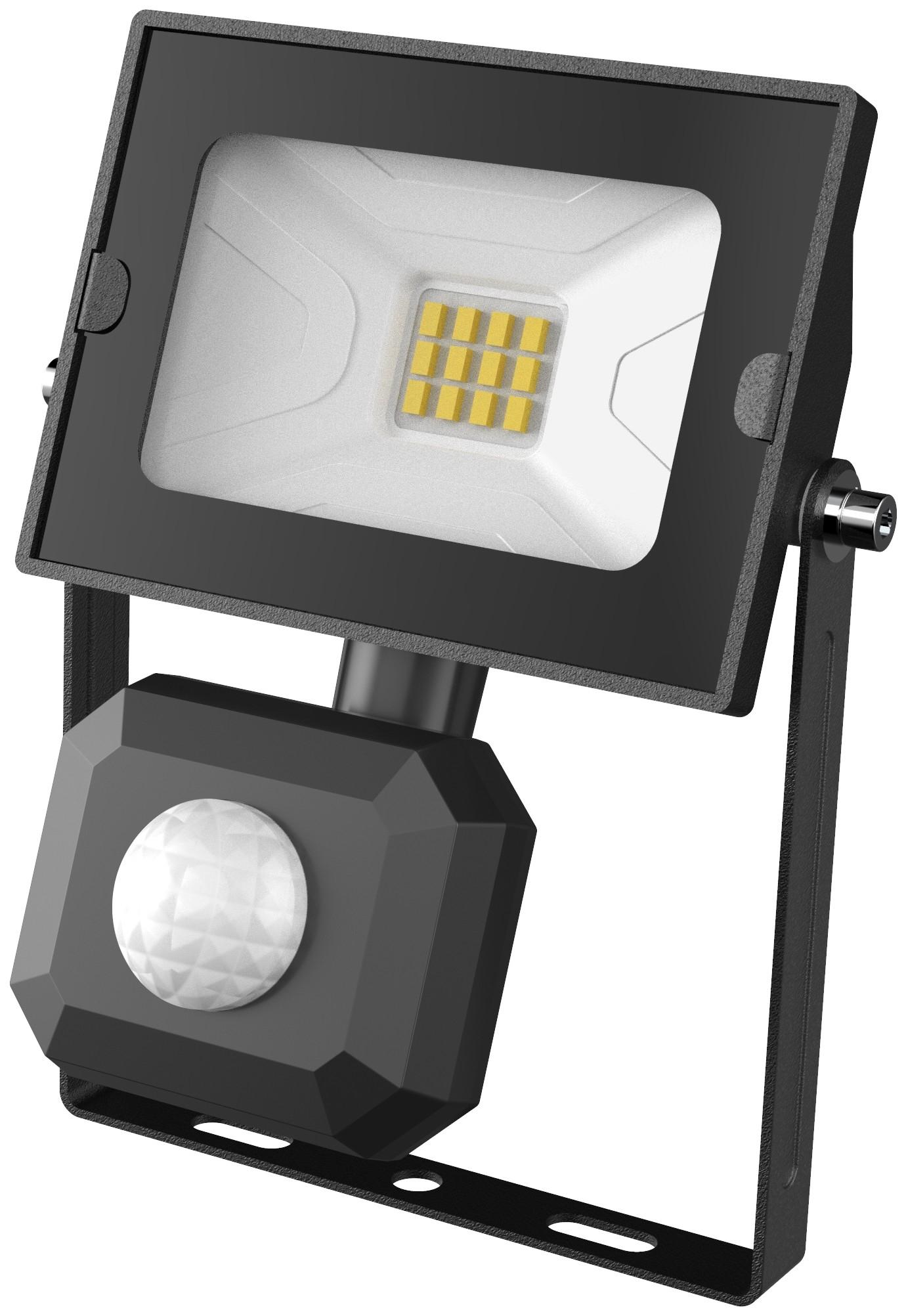 AVIDE Reflektor sa senzorom Slim PIR LED SMD 6K 10W crni