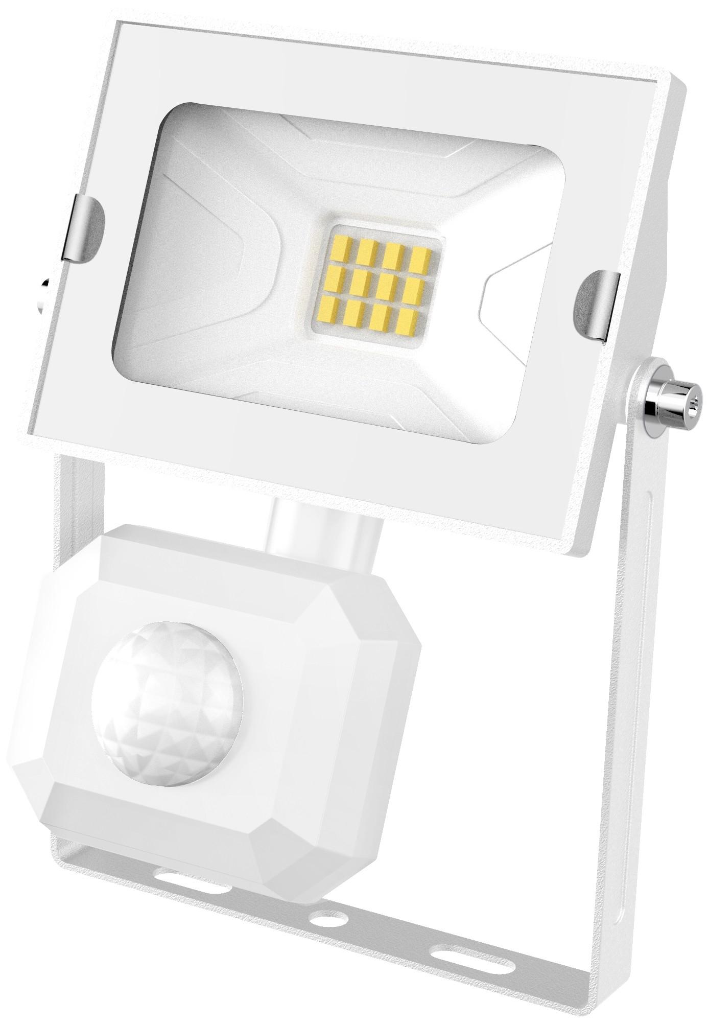 AVIDE Reflektor sa senzorom Slim PIR LED SMD 4K 10W beli