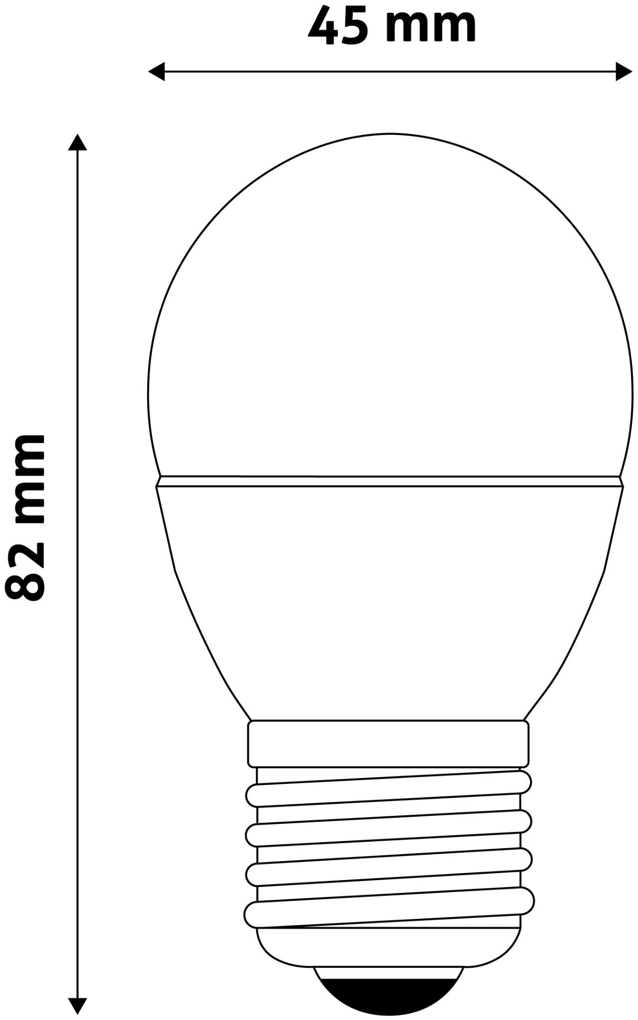 Selected image for AVIDE Mini sijalica LED SMD E27 G45 2K 6W bela