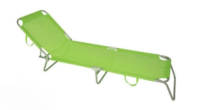 Ležaljka za plažu zelena
