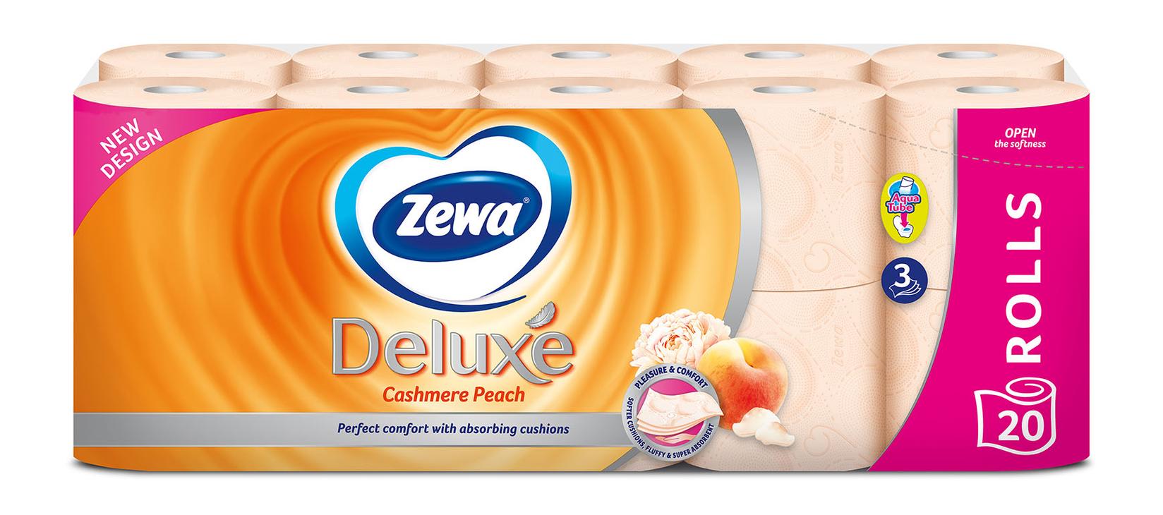 Zewa Deluxe Cashmere Peach Toalet papir, Breskva, 20/1