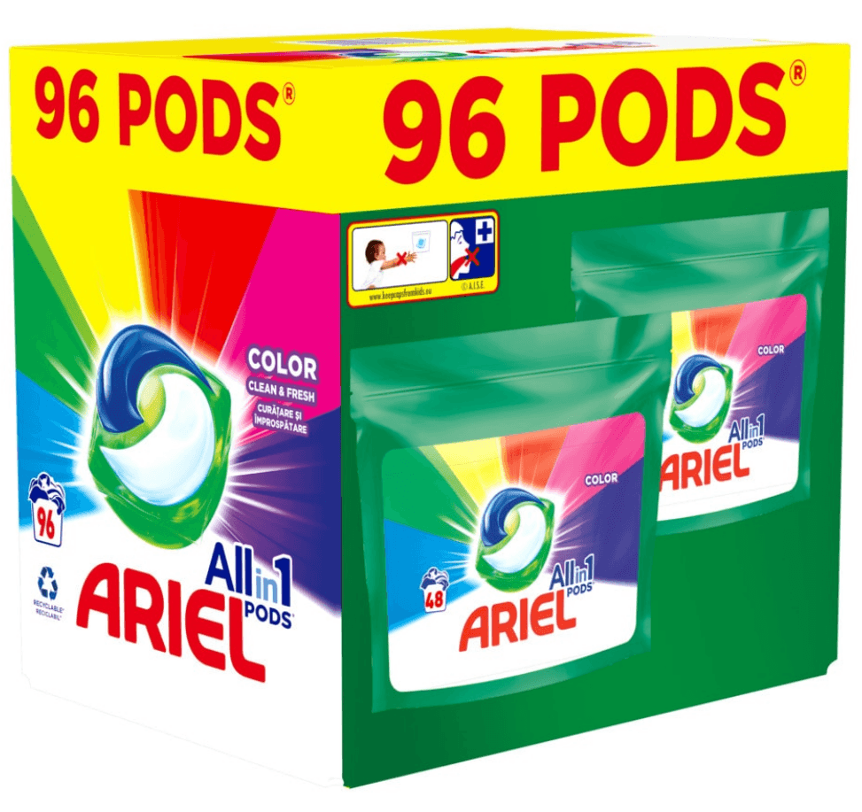 Ariel Color Deterdžent za pranje veša u kapsulama, 96 kapsula