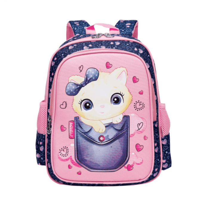 SCOOL Ranac za predškolsko za devojčice My First Backpack SC2090 teget-roze