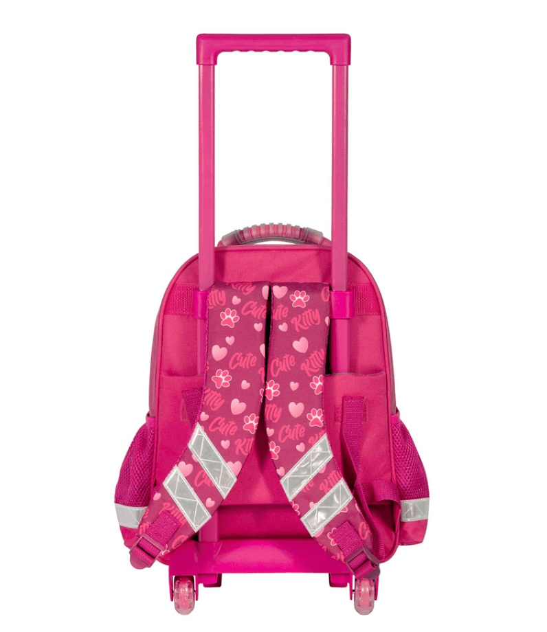 Selected image for SCOOL Ranac za devojčice sa ojačanim leđima Trolley Cute Kitty SC2287 roze