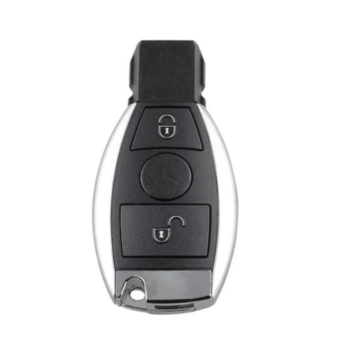 CAR 888 ACCESSORIES Kućište oklop ključa 2 dugmeta za Mercedes crno-sivo