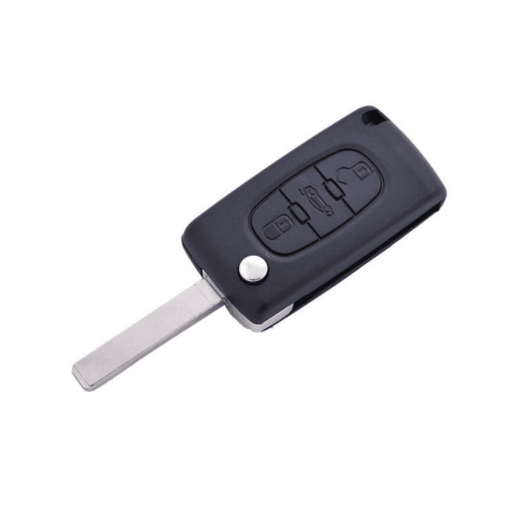 Selected image for CAR 888 ACCESSORIES Kućište oklop ključa 3 dugmeta za Peugeot/Citroen 207,308,307Cc crno