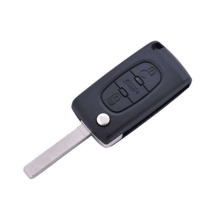 CAR 888 ACCESSORIES Kućište oklop ključa 3 dugmeta za Peugeot/Citroen 207,308,307Cc crno