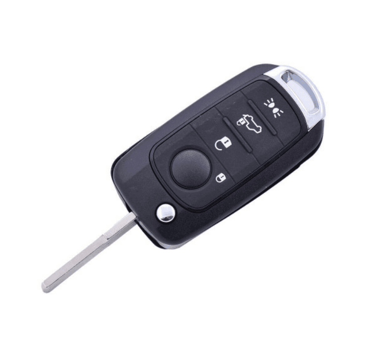 CAR 888 ACCESSORIES Kućište oklop ključa 4 dugmeta za Fiat crno