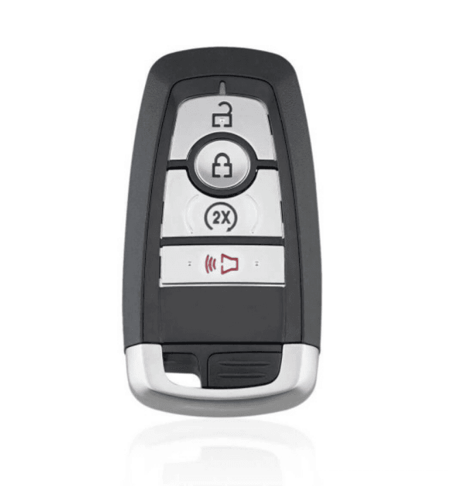 CAR 888 ACCESSORIES Kućište oklop ključa 4 dugmeta za Ford Edge 2018-2020/Ford Explorer 2018-2020/Ford Fusion 2017-2020/ crno-sivo