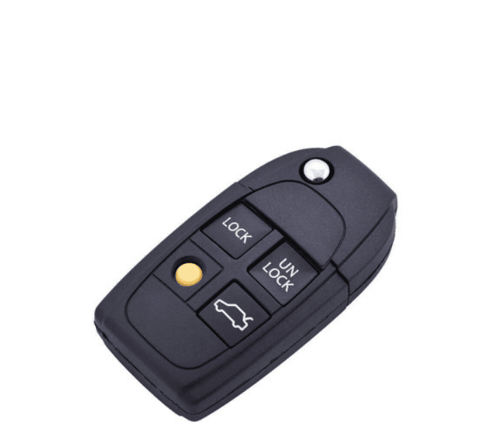 CAR 888 ACCESSORIES Kućište oklop ključa 4 dugmeta za Volvo crno
