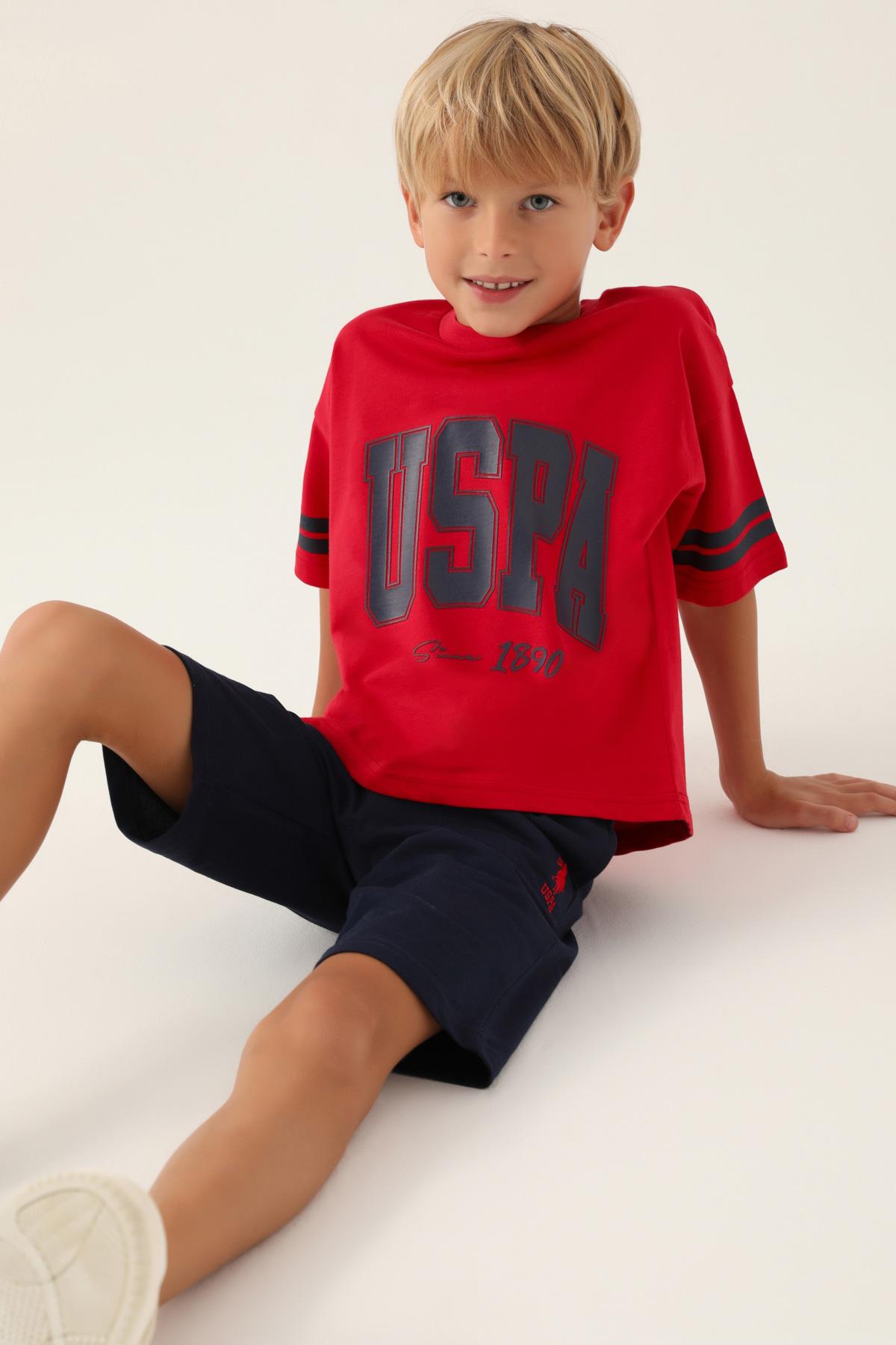 Selected image for U.S. Polo Assn. Komplet za dečake US1709-G, Teget-crveni