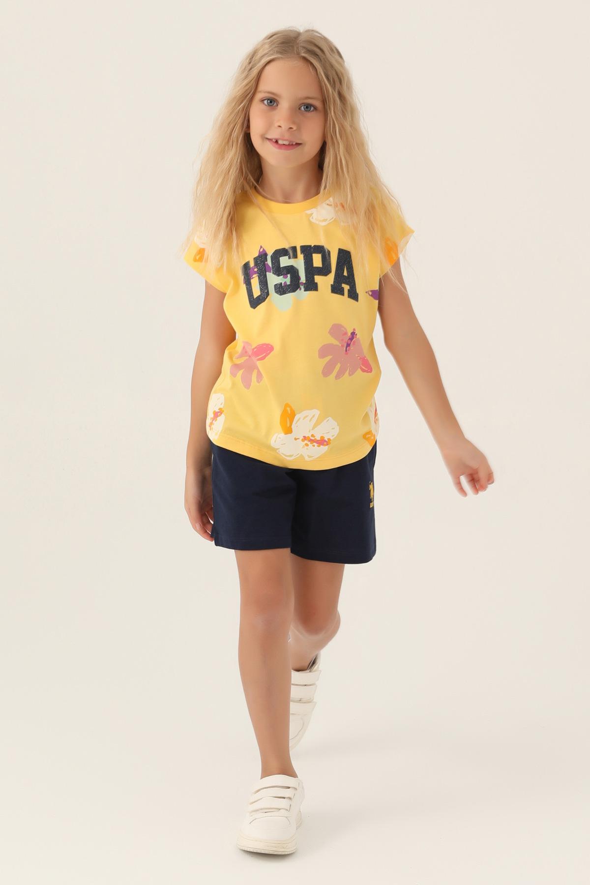 Selected image for U.S. Polo Assn. Komplet za devojčice US1843-G, Žuti