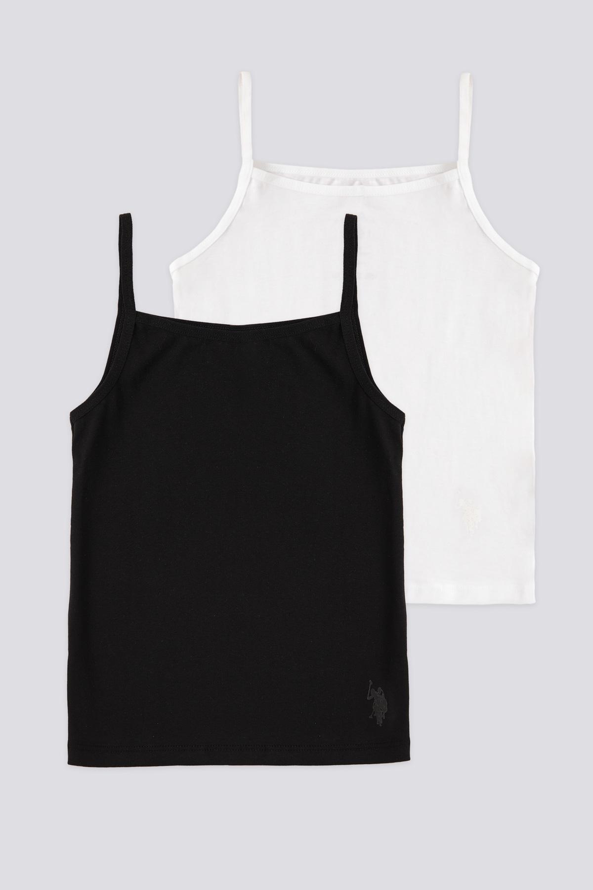 Selected image for U.S. Polo Assn. Set majica za devojčice US1672, 2 komada, Crna i bela