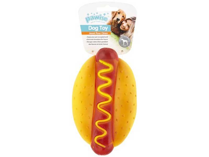 Slike PAWSIE Igračka za pse od vinila Hot dog šarena