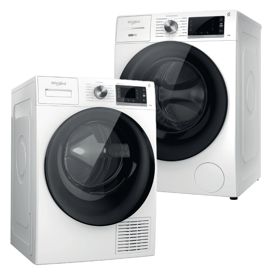 WHIRLPOOL Mašina za pranje veša W7X W845WB EE + WHIRLPOOL Mašina za sušenje veša W7 D94WB EE